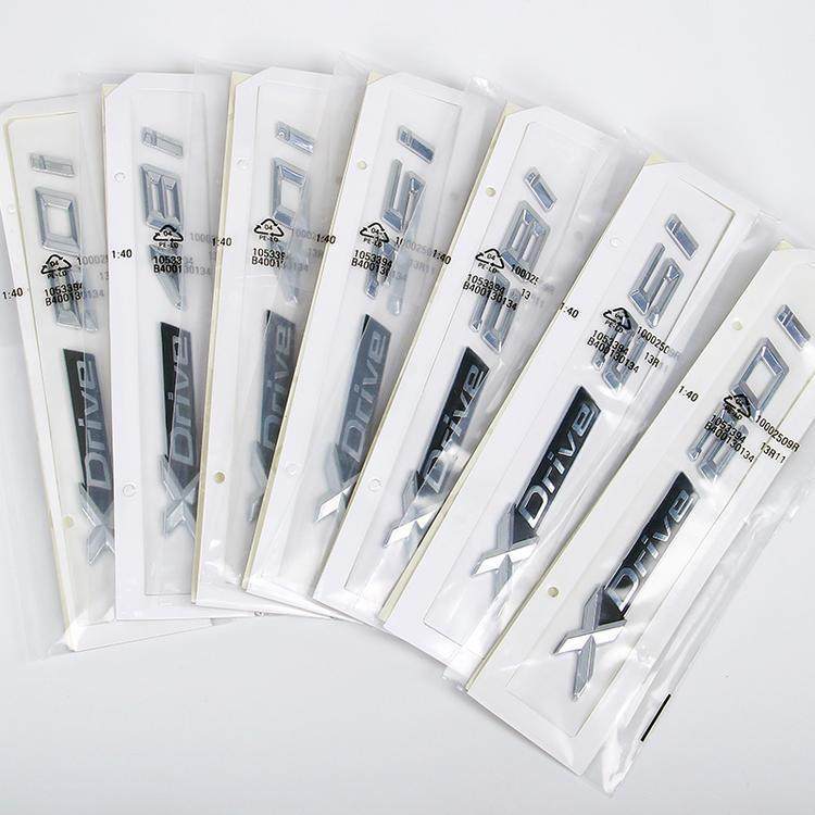 宝马X1X2X3X4X5X6车标数字后标字标Xdrive四驱排量标侧尾标贴原装