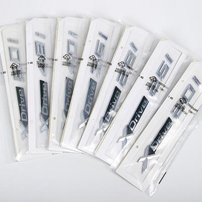 宝马X1X2X3X4X5X6车标数字后标字标Xdrive四驱排量标侧尾标贴原装