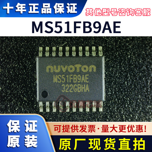 MS51FB9AE 原装全新 TSSOP20兼容替代N76E003AT20 新唐单片机芯片