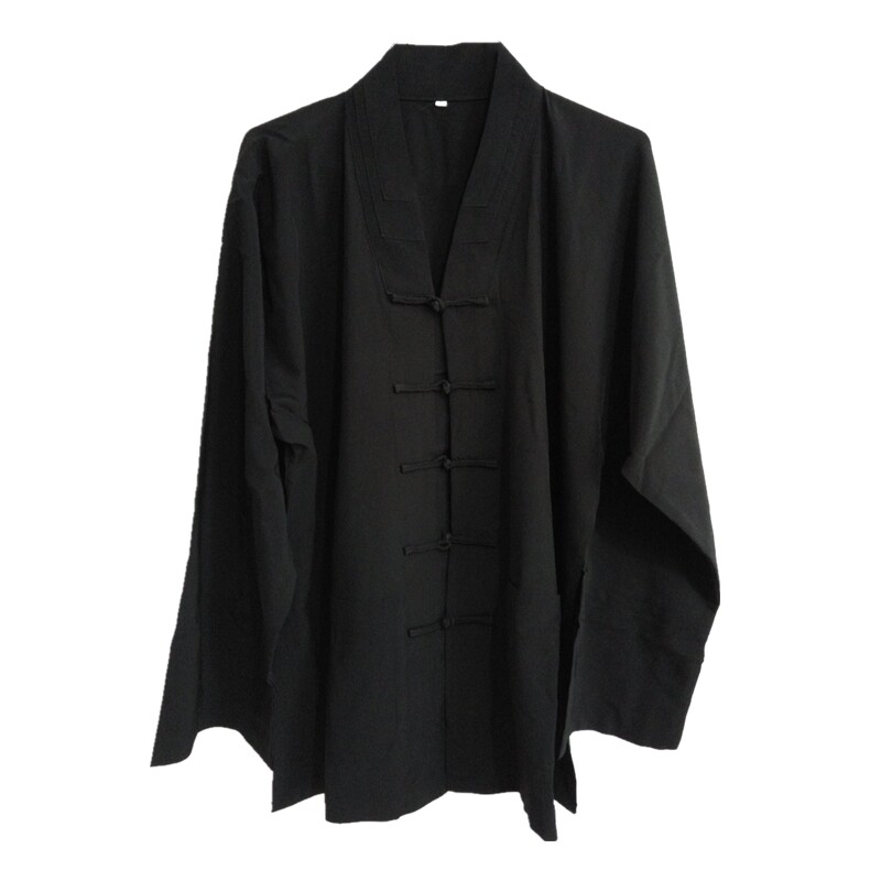 道家用品法衣道士服道服道袍练功服套装对襟短褂斜襟长袍厚款长袖