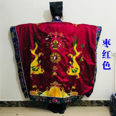 天师豪礼男女双龙法衣道服缎布