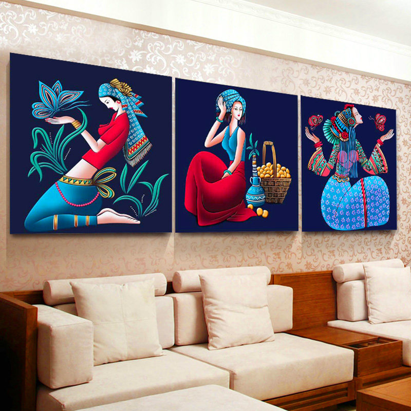 2021 Full bore Diamonds Triptych new pattern a living room 5d Masonry Ashima Stick drill Cross stitch 2022in the Home Fabric , Stitch &amp; Tools Accessories , Cross Stitch Kit  category - from Buy2taobao.com to provide professional Taobao agent buy service