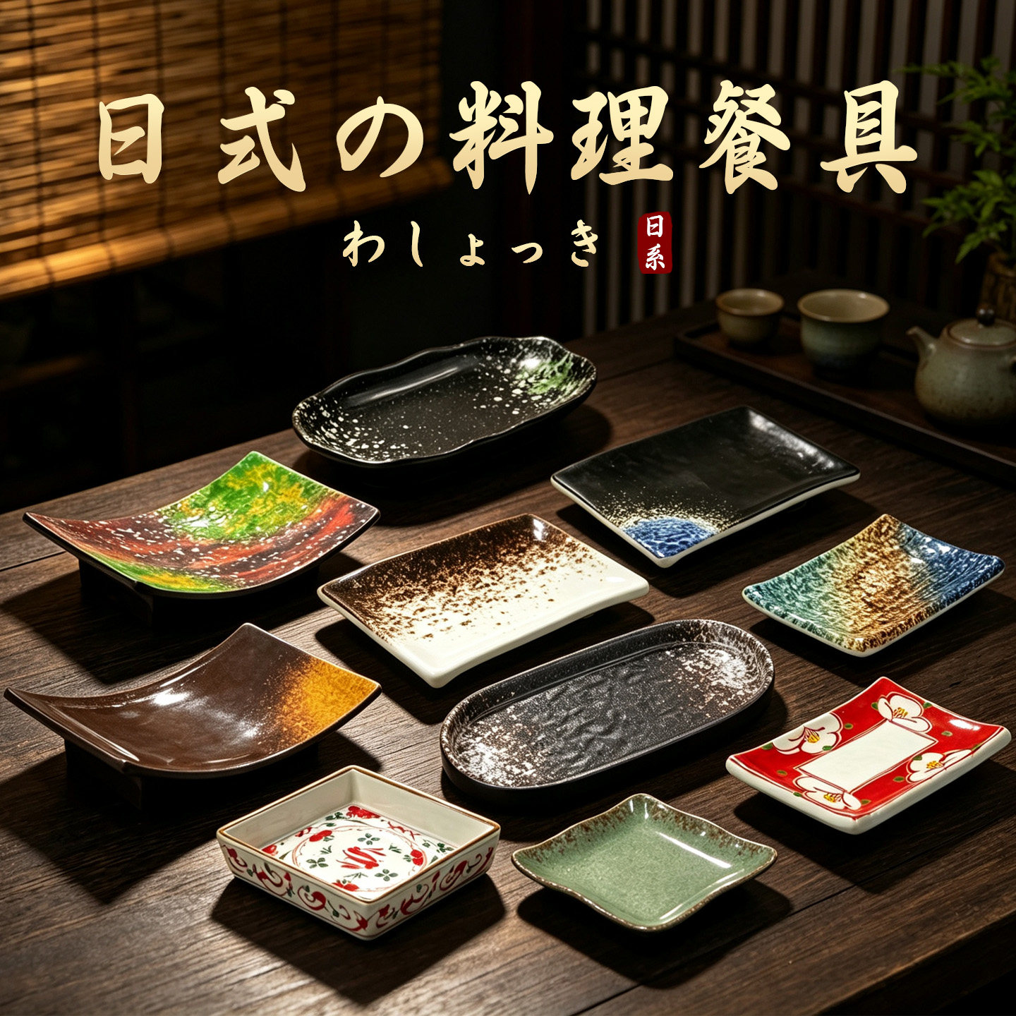 密胺创意盘子日式烧鸟盘寿司料理碟日料餐具omakase小吃盘刺身盘