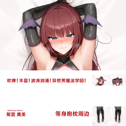 吹弹！丰盈！波涛汹涌！异世界魔法学园等身抱枕炎孕枕套鷲宮鷹美