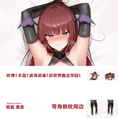 吹弹！丰盈！波涛汹涌！异世界魔法学园等身抱枕炎孕枕套鷲宮鷹美