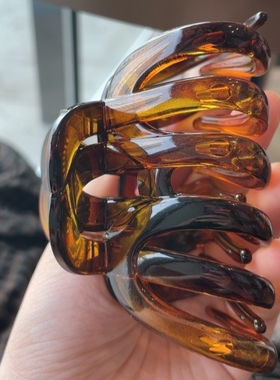 t1115发量多抓夹Camlpra法式高端超大号发抓盘发夹深齿加宽鲨鱼夹