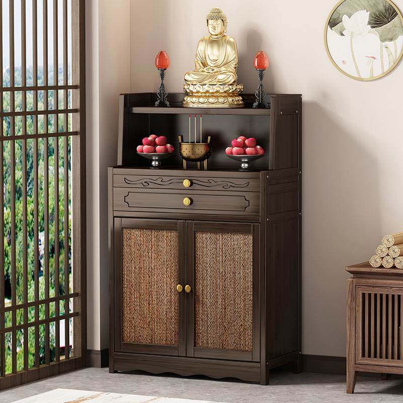 佛龛新中式神龛立柜香火神台供桌家用财神爷菩萨柜子摆放架供奉台