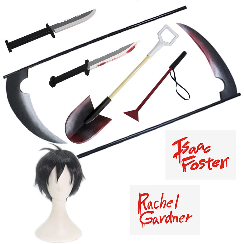 杀戮的天使艾扎克zack瑞吉儿梅森cos服铁锹镰刀小刀举牌假发道具,模玩/动漫/周边/娃圈三坑/桌游,COSPLAY配件/道具/人偶服,淘宝优惠券,粉丝福利购,淘宝优惠卷