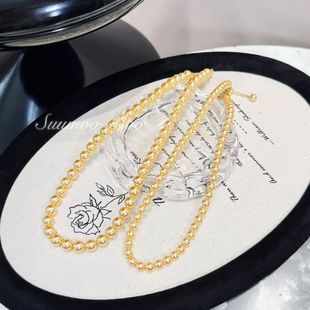 铜合金项链 【南洋金色珠珠】施家金色珠珠项链 藏不住的显贵光芒