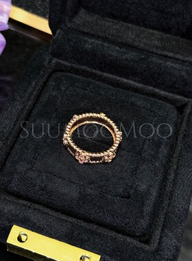 铜合金合成锆石戒指 轻奢万花筒戒指