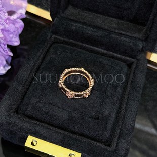 铜合金合成锆石戒指 轻奢万花筒戒指