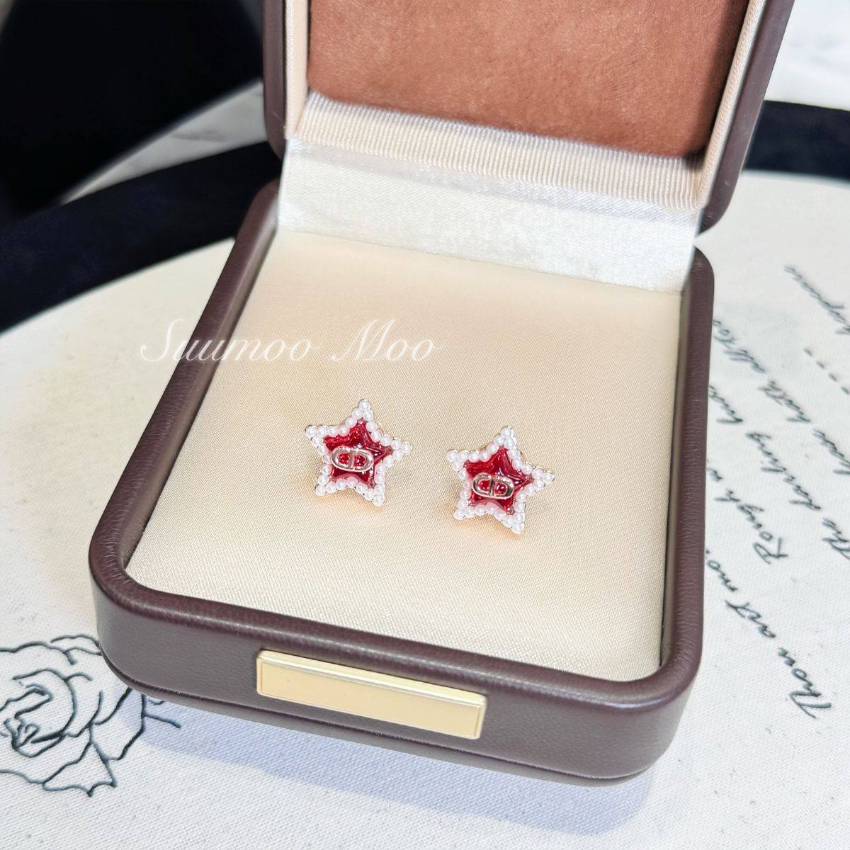 铜合金仿珍珠耳饰 时尚小米珠珠红色五角星猪鼻子耳钉,饰品/流行首饰/时尚饰品新,耳钉,淘宝优惠券,粉丝福利购,淘宝优惠卷