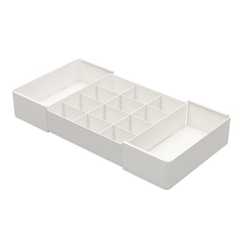 抽屉内分格收纳盒内置分隔伸缩储物盒化妆品口红分类梳妆台整理盒
