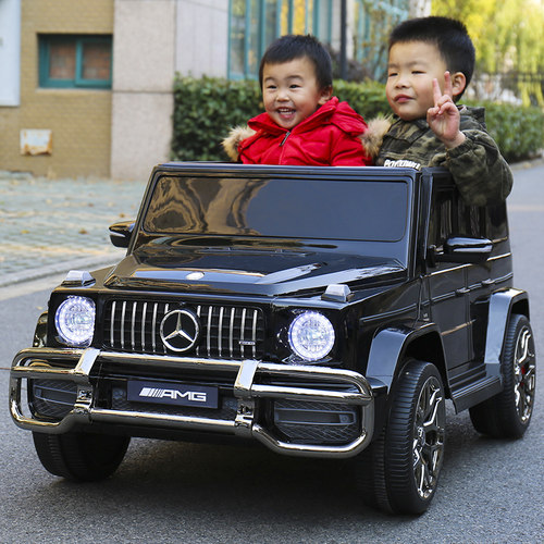 奔驰大g儿童电动汽车四轮双人小孩超大遥控越野可坐人宝宝玩具车 - 封面