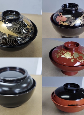 日本金莳绘漆器盖碗吸物碗 单品清仓 茶亦居日本古美术
