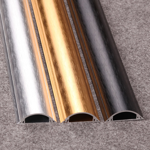 不锈钢弧形铝合金防踩地面线槽