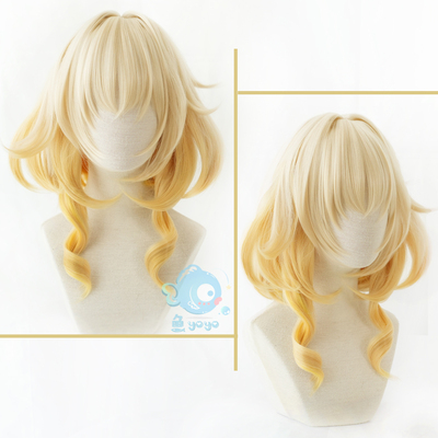 阿格莱雅cos假发发量厚三色渐变