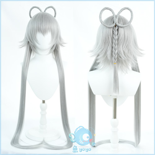 鱼悠悠洛天依浅灰加密小反翘刘海