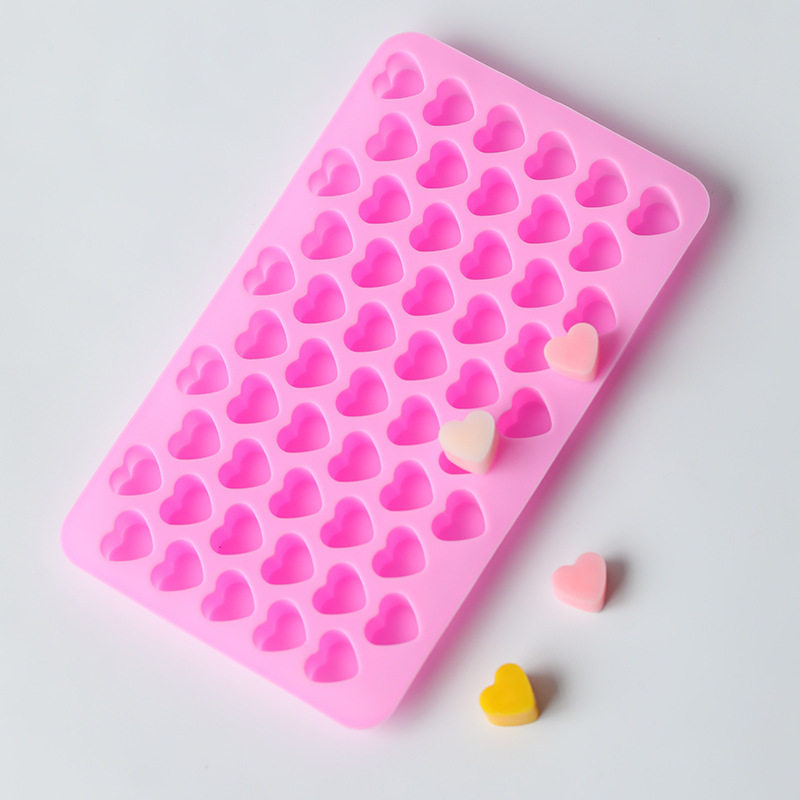 爱心形硅胶冰格模具冰块磨厨房烘培巧克力滴胶翻糖果冻模型食品级