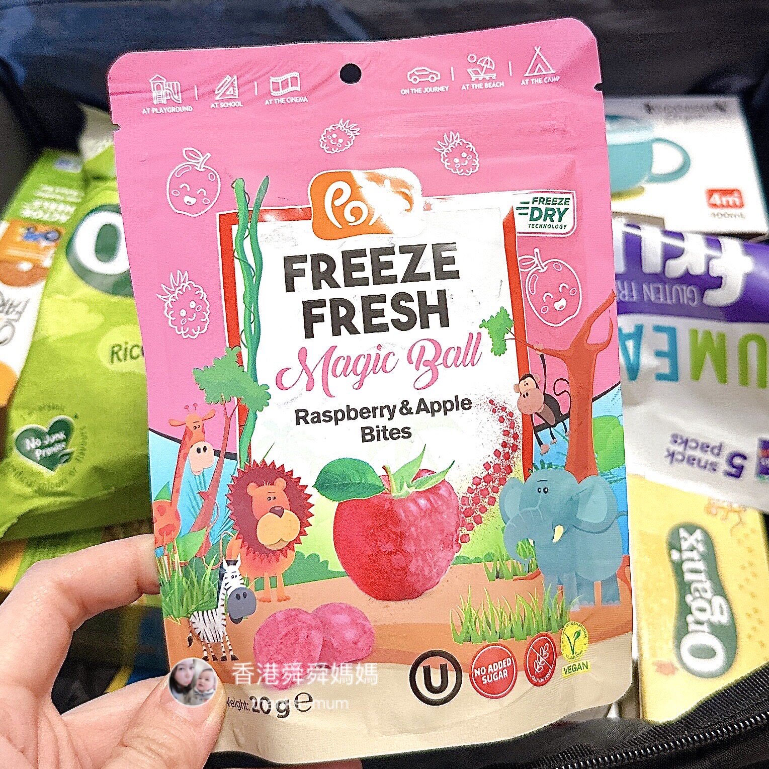 代购pol's苹果覆盘莓泡芙水果冻干无麸质无糖盐婴儿宝宝零食1岁起