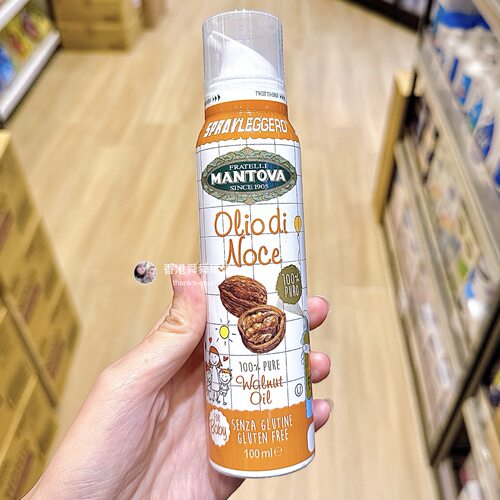 代购Mantova轻喷核桃油婴幼儿食用宝宝辅食专用营养DHA喷雾100ml