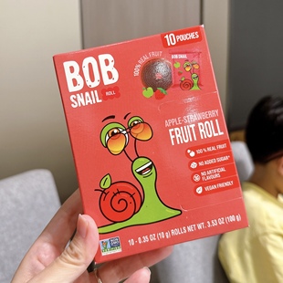 SNAIL苹果草莓水果卷无添加糖宝宝儿童零食果肉1岁 香港代购 BOB