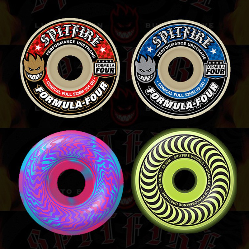 进口spitfire滑板轮子formula four 小火人 动作轮 专业小硬轮