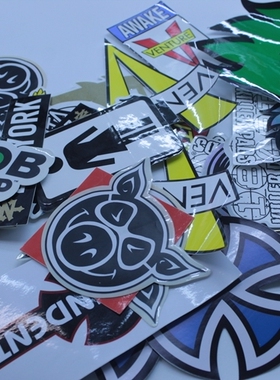 各种进口滑板行李箱潮牌个性头盔电脑贴纸贴画笔记本吉他防水冰箱