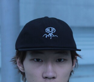 进口HUF ERUPTION 6 PANEL 平沿帽 棒球帽子可调节 滑板