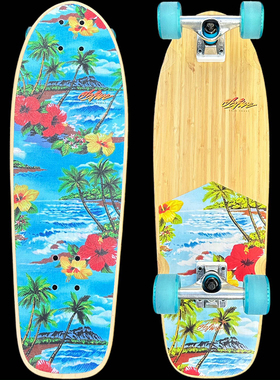 特价！澳洲OBFIVE 刷街小鱼板滑板进口成人青少年儿童专业公路板