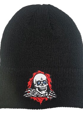 正品 Powell Peralta BONES BEANI毛线帽冷帽针织帽滑板滑雪