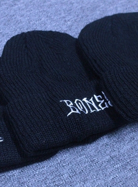 正品 Powell Peralta BONES BEANI毛线帽冷帽针织帽滑板滑雪