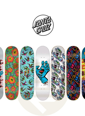 进口santacruz板面专业鬼手santa cruz双翘滑板成人男女生儿童