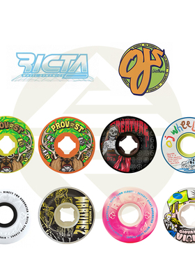 进口 OJ/RICTA滑板轮动作轮硬轮子SPITFIRE BONES 双硬度全能轮