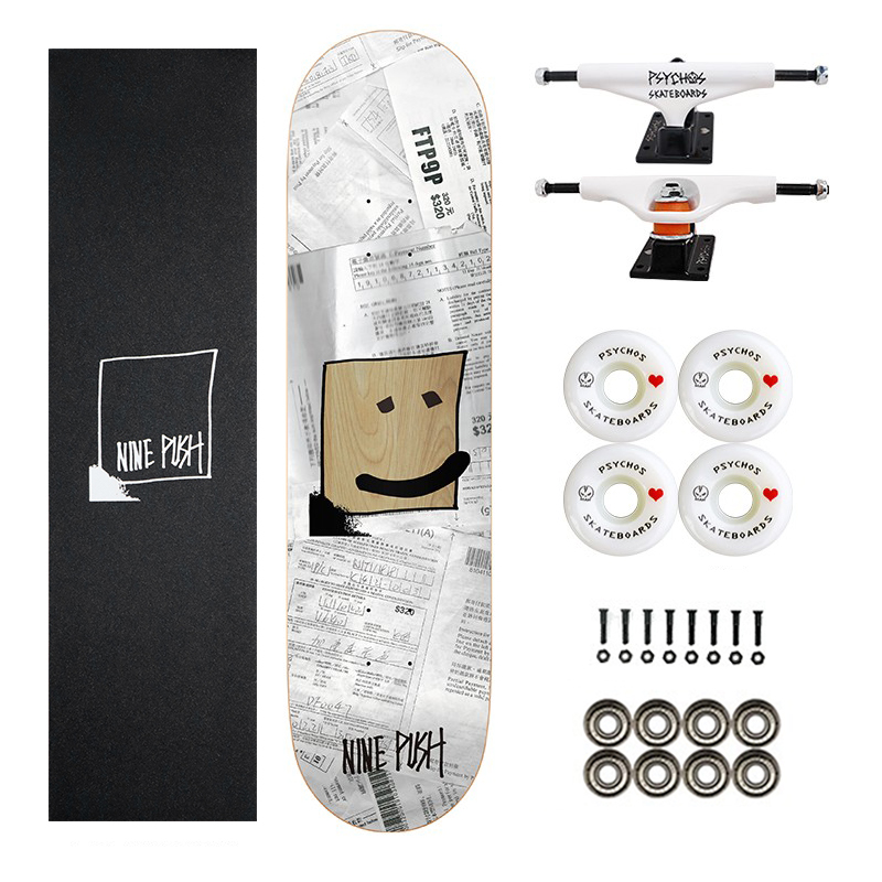 来自香港NINE PUSH滑板板面NINEPUSH 专业 全加枫 弹性好 质量佳