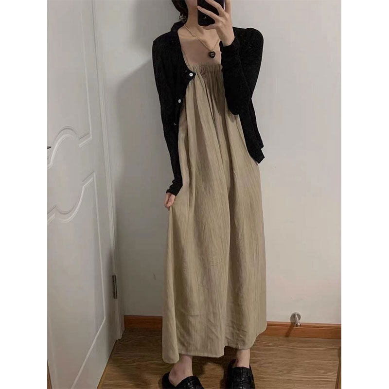 MATERNITY VEST SUIT NET RED SLIP SKIRT SPRING AND AUTUMN NEW SUMMER DRESS TOP HIGH-QUALITY MATERNITY DRESS SUMMER