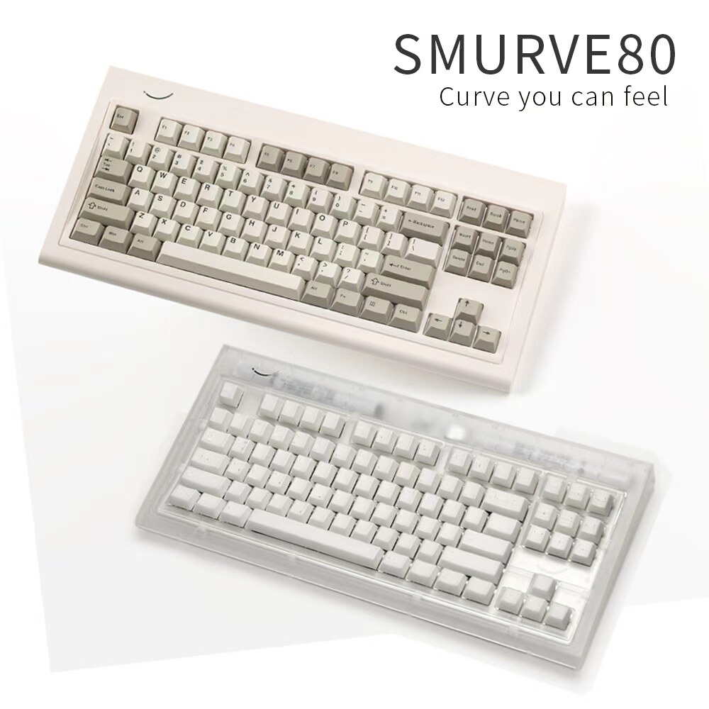 Smurve80真曲面无线三模机械键盘