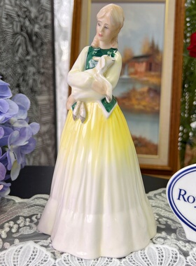 西洋古董 doulton道尔顿hn3033 springtime 瓷偶 桌面摆件现货