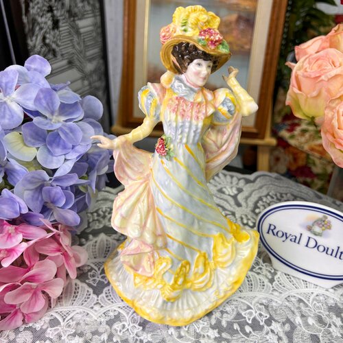 西洋古董 doulton道尔顿 hn3710 primrose 瓷偶 桌面摆件现货
