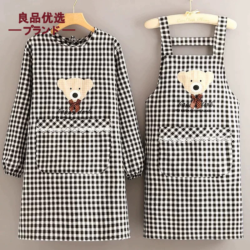 2026日本棉布长袖围裙新款罩衣女家用厨房做饭防污餐饮专用工作服,家庭/个人清洁工具,围裙,淘宝优惠券,粉丝福利购,淘宝优惠卷