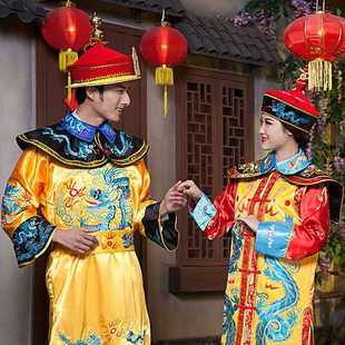 清朝乾隆雍正皇帝皇后古装康熙帝王帝后朝服龙袍凤袍舞台演出服装