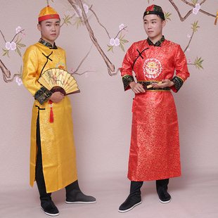 清朝满族太子少爷员外地主演出服装古装宫廷阿哥贝勒王爷龙袍服装