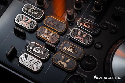 世界edc 01edc 10号壳 锆vip钢白铜 指尖陀螺推牌 解压金属玩具