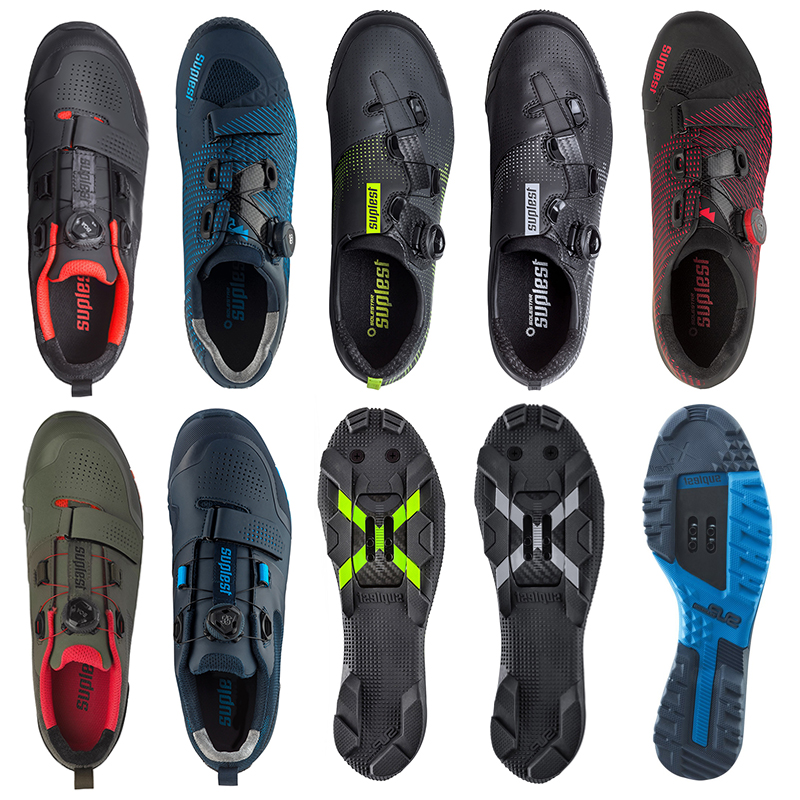 旋扣山地自行车越野锁鞋