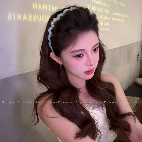 珍珠波浪发箍女2026新款日常外戴
