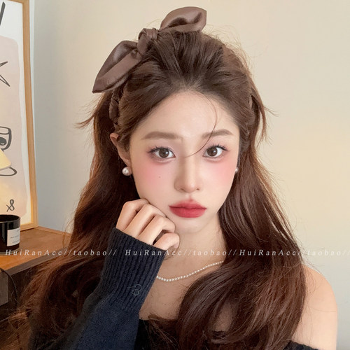 韩系复古蝴蝶结发箍女2025新款