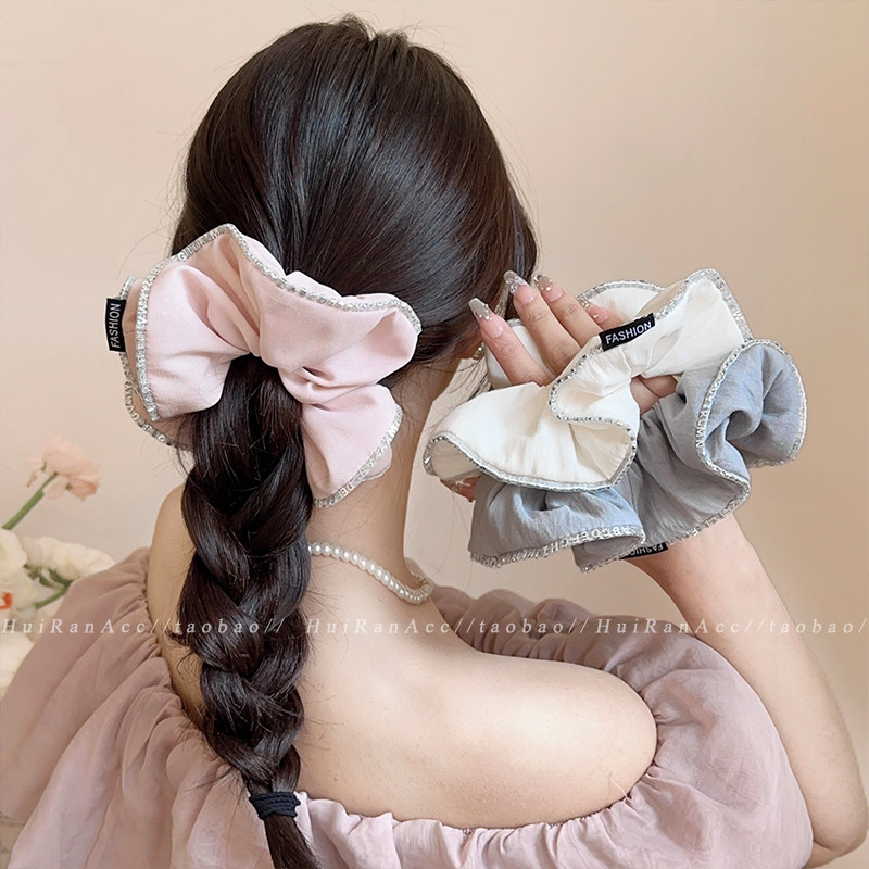韩系高级感大肠发圈女超大号扎头发头绳网红2025新款气质百搭头饰
