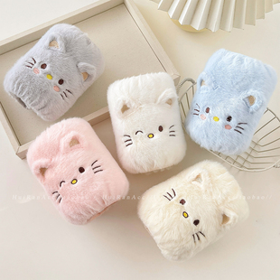 可爱立体卡通毛绒防脏袖套女2026新款秋冬羽绒服上班学习防污套袖