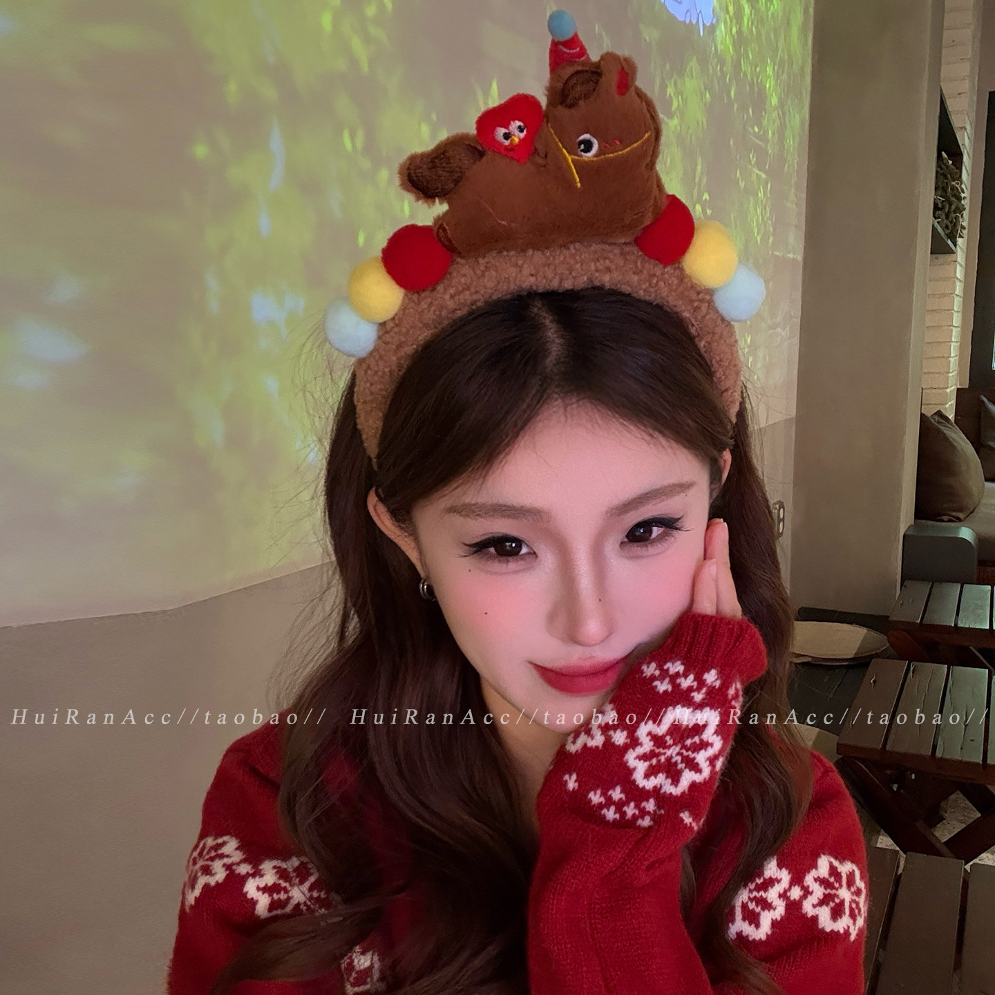 新年可爱卡通毛球马年发箍女2026新款洗脸头箍高颅顶发卡甜美发饰,饰品/流行首饰/时尚饰品新,发饰,淘宝优惠券,粉丝福利购,淘宝优惠卷