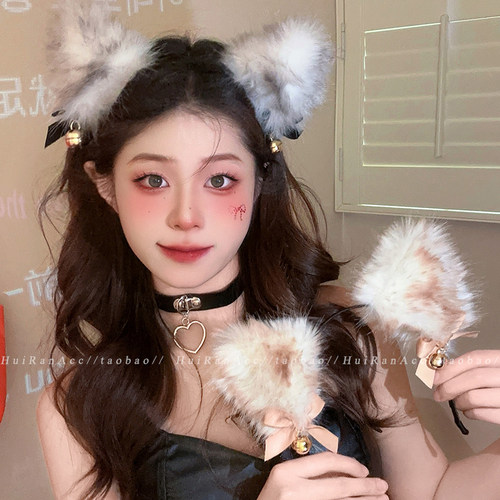 毛绒猫耳发箍2026新款氛围感发饰